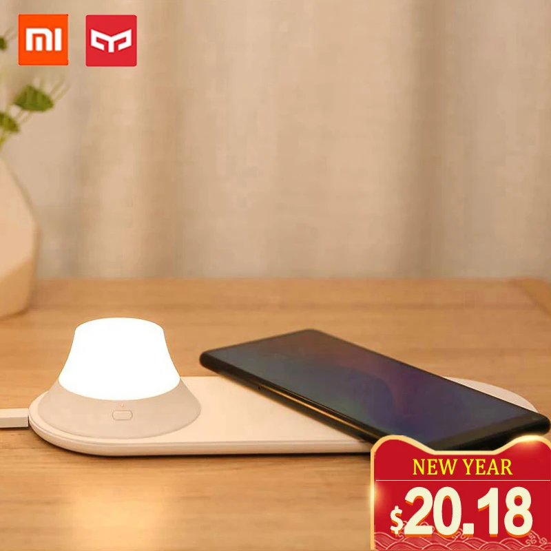 

Original Mijia Yeelight Wireless Charger with LED Night Light Magnetic Attraction Fast Charging For iPhones Samsung Huawei