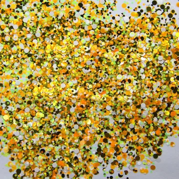 

Mixed Dot 23-500grams/lot Mix Colors Round Dot Spangle shape glitter Flake cosmetic powder for nail Gel (solvent resistant)