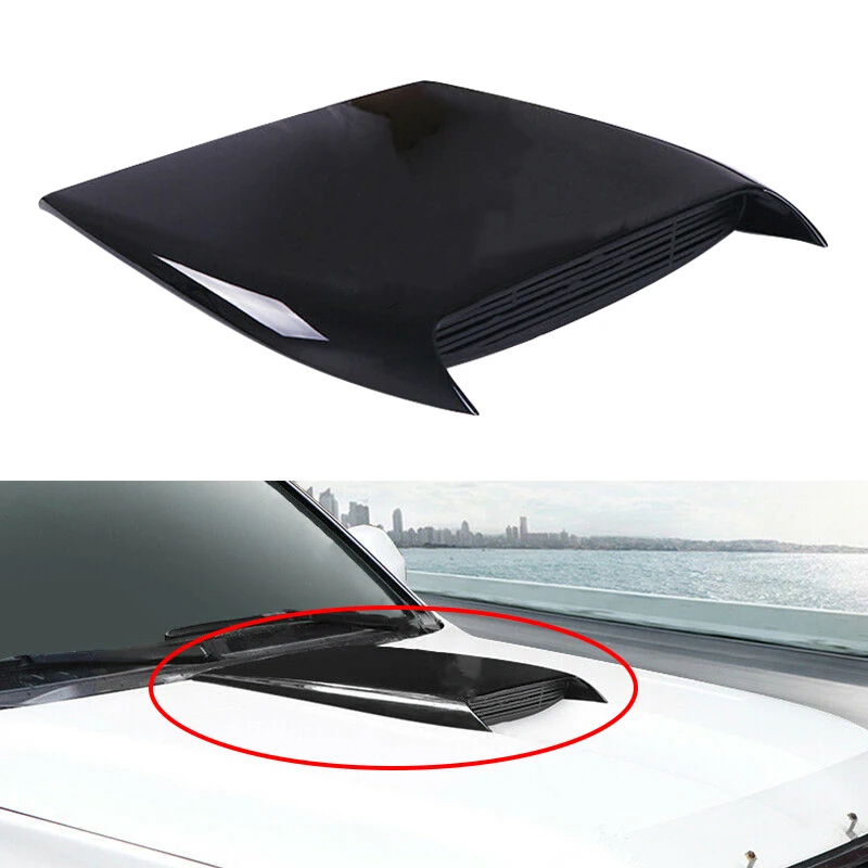 

CITALL Car Bonnet Fender Hood Air Flow Vent Intake Cover Trim Decor fit for Toyota Land Cruiser LC200 2016 2017 2018 2019