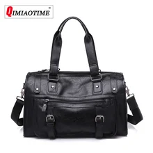 Мужская Дорожная сумка из искусственной кожи на короткие расстояния, переносная дорожная сумка большой вместимости, деловая дорожная сумка для ручной клади, сумка для сна на выходные