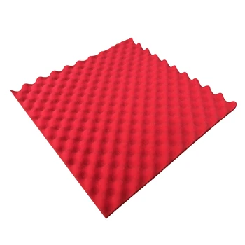 

10 Pcs KTV Acoustic Foam Egg Studio Sound Insulation Absorption 50x50x2cm Foam Board Health99