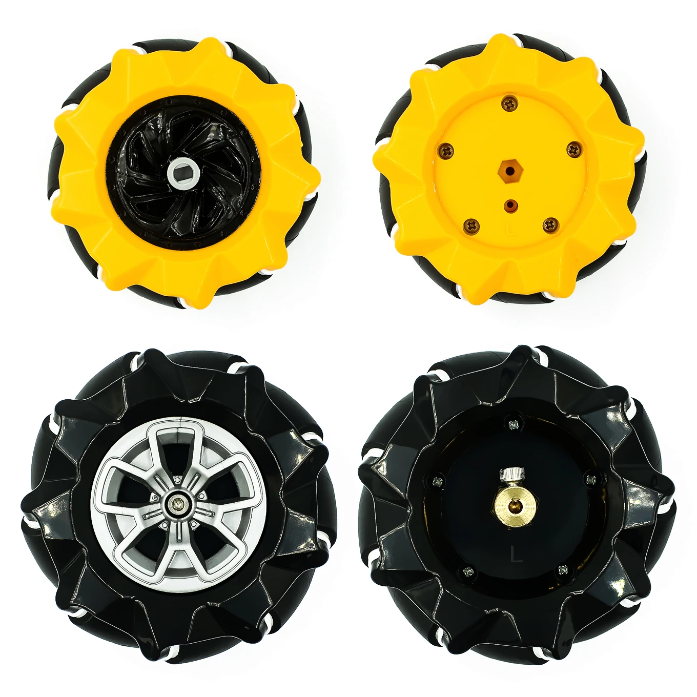 

48/60/80/97mm High Hardness Plastic Mecanum Wheel Omni-directional Smart Robot Car with 6mm hubs