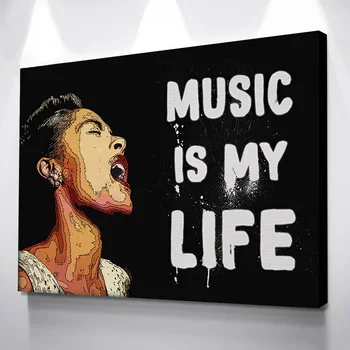 

Posters And Prints Canvas Art Picture Singing Beauty Canvas Painting Room Decor Laminas Decorativas Pared Cuadros