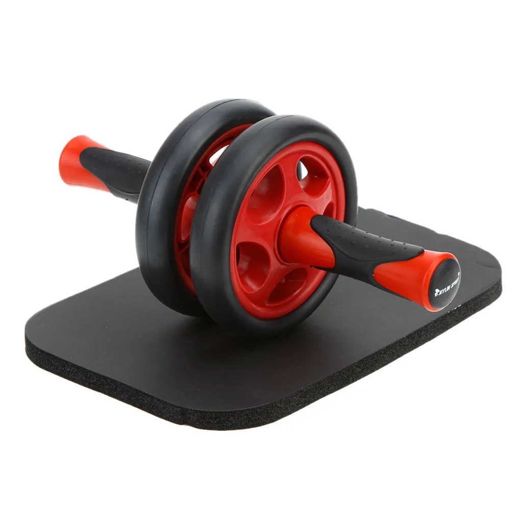 

Ab Rollers No Noise Abdominal Wheel Ab Roller with Mat for Exercise Fitness Equipment Abdominal Wheel Mat Red Grey
