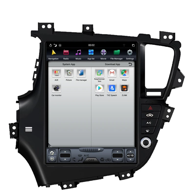 Flash Deal NAVITOPIA 12.1inch 4G+64GB Tesla Style Vertical Screen Android 8.1 Car DVD GPS Navigation for Kia K5 2011 2012 2013-2015 12