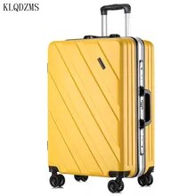 KLQDZMS алюминиевый каркас чемодана для мужчин и женщин 2" 24 дюймов чемодан на колесах