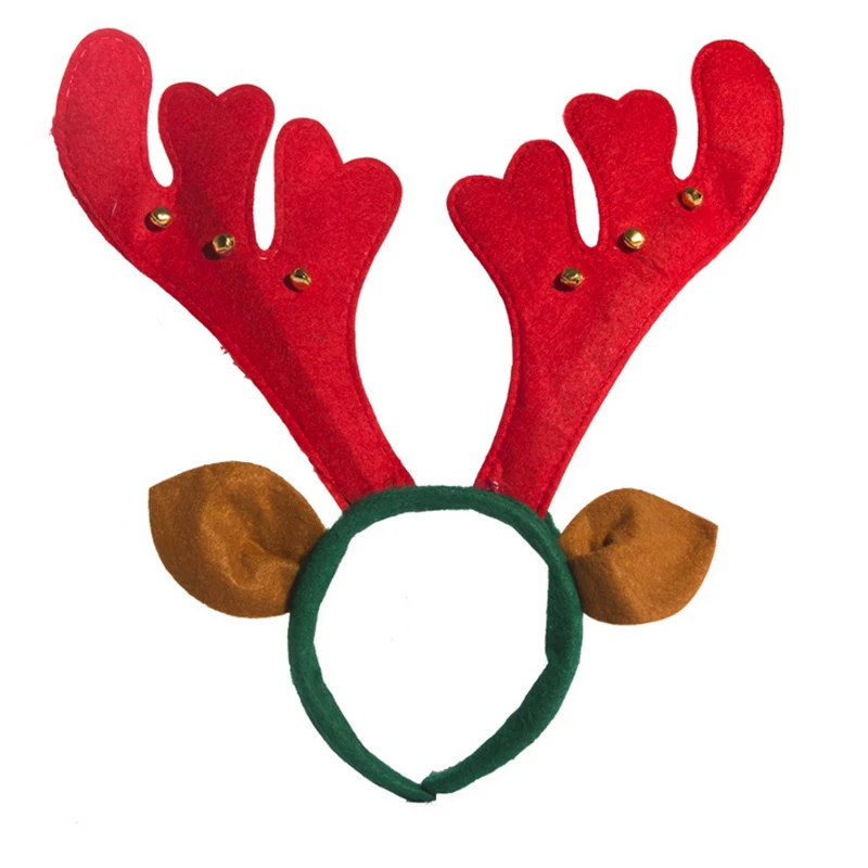 Navidad обруч на голову с Санта-Клаусом год елочные игрушки для украшения для детей Подарки для девочек головная повязка, аксессуары для волос