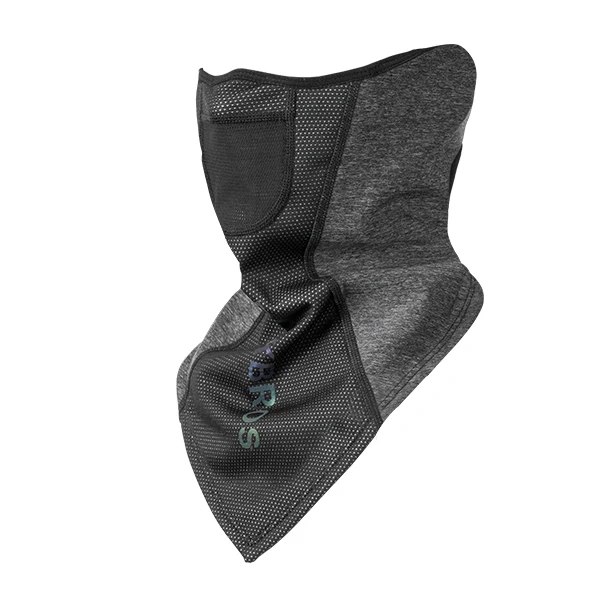 Gray ROCKBROS велосипедная Лыжная маска зимняя ветрозащитная сохраняющая тепло Brethable Relective Facemask Earmuff удлиненная маска для лица шарф - Цвет: Gray