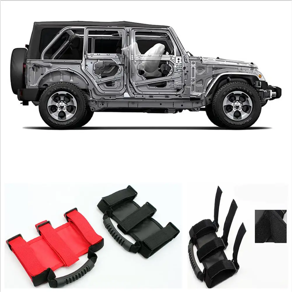 Автомобильный рулонный поручень для Jeep Wrangler 2007 2017 водонепроницаемый холщовый на