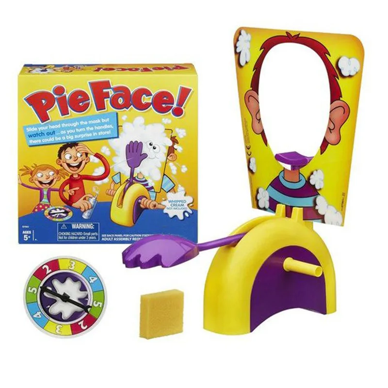 

Tabletop Game Interactive Cream Face Smacking Gadget for Party Single Person Smashed Face Machine Cream Face Machine Funny Paren