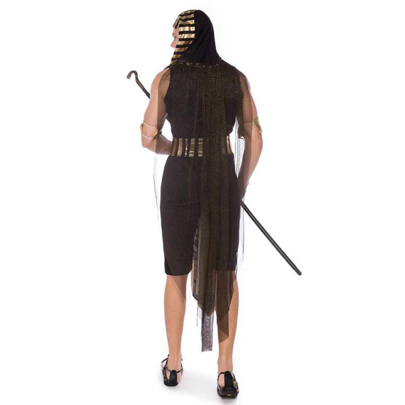 Костюмы на Хэллоуин древний Египетский Фараона, короля императрицы царица Клеопатра Костюм Одежда для косплея Для мужчин Для женщин