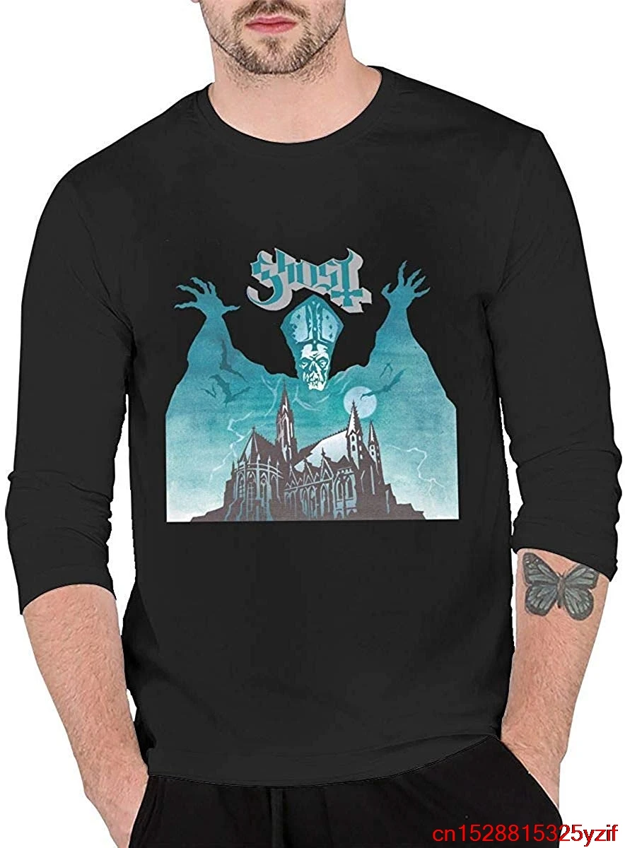 TSDFC Men's Ghost Opus Eponymous Outdoor Long Sleeve T-Shirt Dry Fit Casual Shirt Black unisex men women t shirt |
