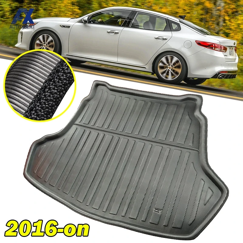 For Kia Optima K5 JF 2016 2017 2018 2019 Boot Liner Rear Trunk Cargo Mat Floor Tray Luggage Carpet Protector |
