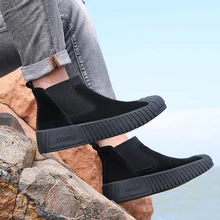 Autumn Pigskin loafers Martin boots men sneakers shoes simple classics quality men Breathable rubber sole sports boots shoes man