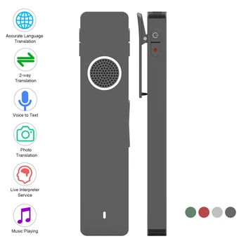 

ONE Mini AI Smart Translator Photo Recording Transcription Professional Realtime Translating Device Music Player Mini Size