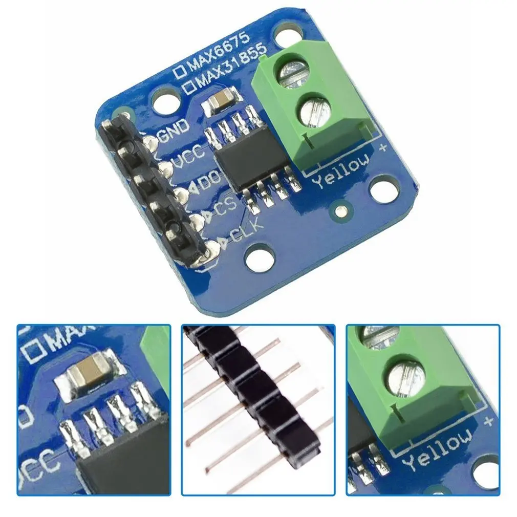 MAX31855 K Тип термопары Breakout Board читаемый модуль датчика температуры для Arduino-200℃ до+ 1350℃ Out L