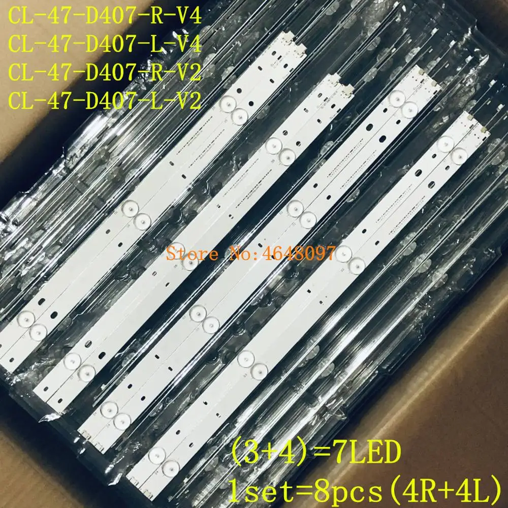 1 комплект = 8 шт. (4R + 4L) светодиодная подсветка для CL 47 D407 R V2/CL L V2 47PFH4109 TPT470H1 DUJFFE Ph