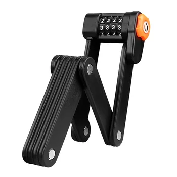 

Bicycle Lock Alloy Steel Folding Lock MTB Road Bike Lock Anti-theft Lock Password Lock Safe Cycling Accessories
