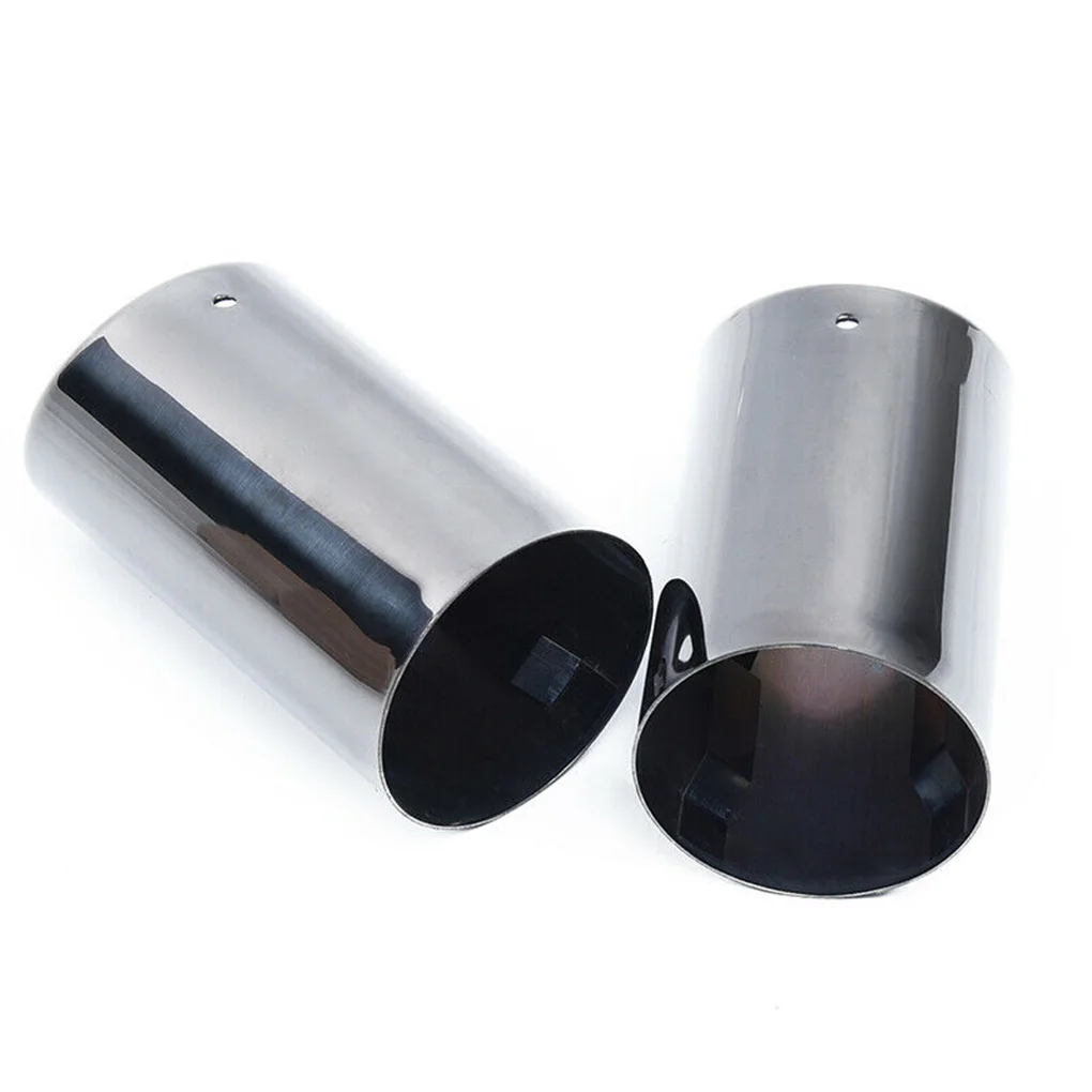 1 Pair Replacement for E90 E92 325 3 Series 2006-2010 Stainless Steel Exhaust Muffler Tail Pipes Tip Car Part