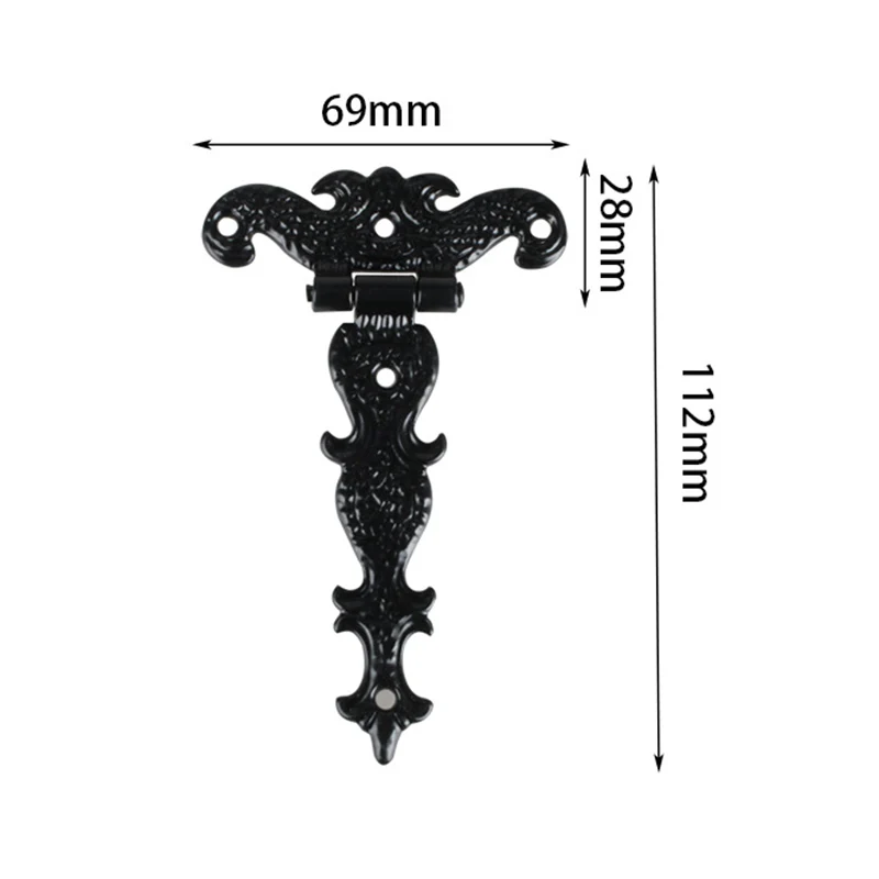 Cabinet Hinges 2Pcs 113*69mm Antique Bronze/Black For Windows Cabinet etc