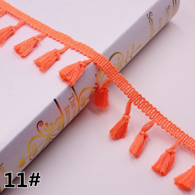 Cotton Fringe 5/10Yards 4.0cm Lace Tassel Trimming Colorful Ribbon Garment Sewing Accessory Curtain Decorative