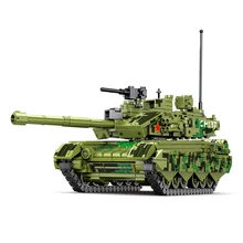 

SEMBO Military Armored Tracked Tank Vehicle Model Building Blocks WW2 Army Weapons Action Soldier Figures Toys for Children