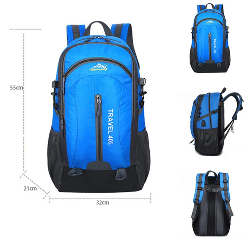 40L водонепроницаемый походный рюкзак для мужчин мужской унисекс Спортивная сумка USB для альпинизма и альпинизма походная сумка