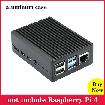 

Raspberry Pi 4 Case Black Aluminum Case Box Enclosure Heat Dissipation for Raspberry Pi 4 Model B 4B