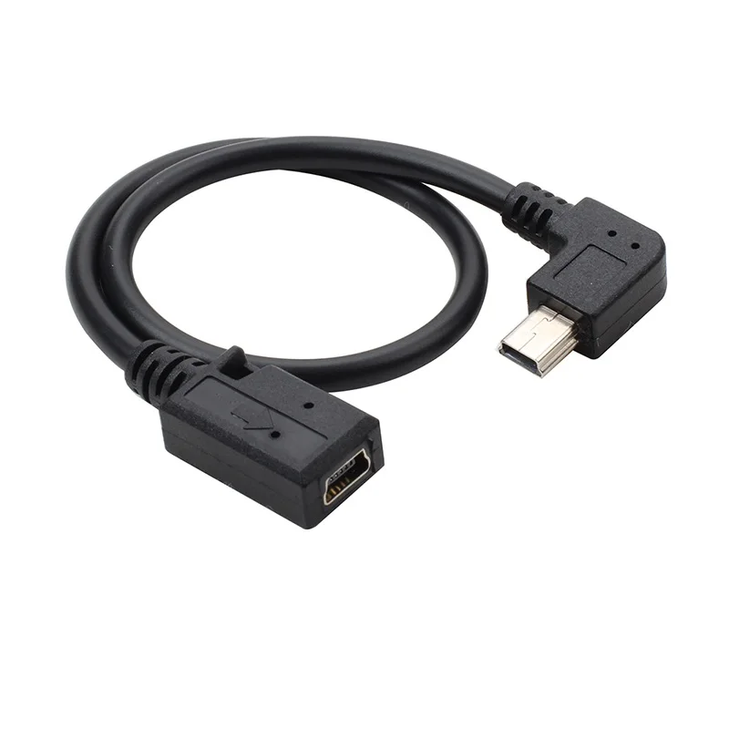 USBMINI 5P адаптер Папа мама USB mini УДЛИНИТЕЛЬ штекер гнездо левая изогнутая