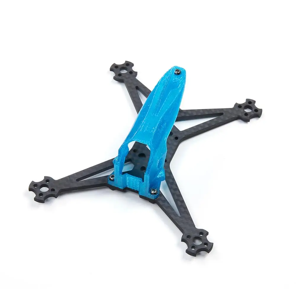 IFlight TurboBee 120RS V2 120 мм Micro FPV гонки, каркас с 3 мм arm-совместимых HQ 65 мм 2-лезвия пропеллеры для FPV RC Дрон для гонок - Цвет: frame W blue Canopy