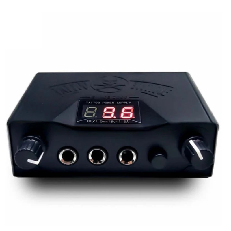 

Digital LCD High Quality Black Tattoo Power Supply For Tattoo Machine permanent makeup power supply tattoo