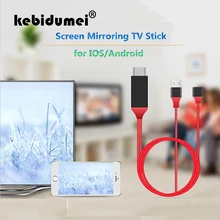 Kebidumei HD 1080P USB Женский к HDMI Мужской проводной ТВ-палка 1 м с USB питания зеркального экрана для IOS для Android кабель общий