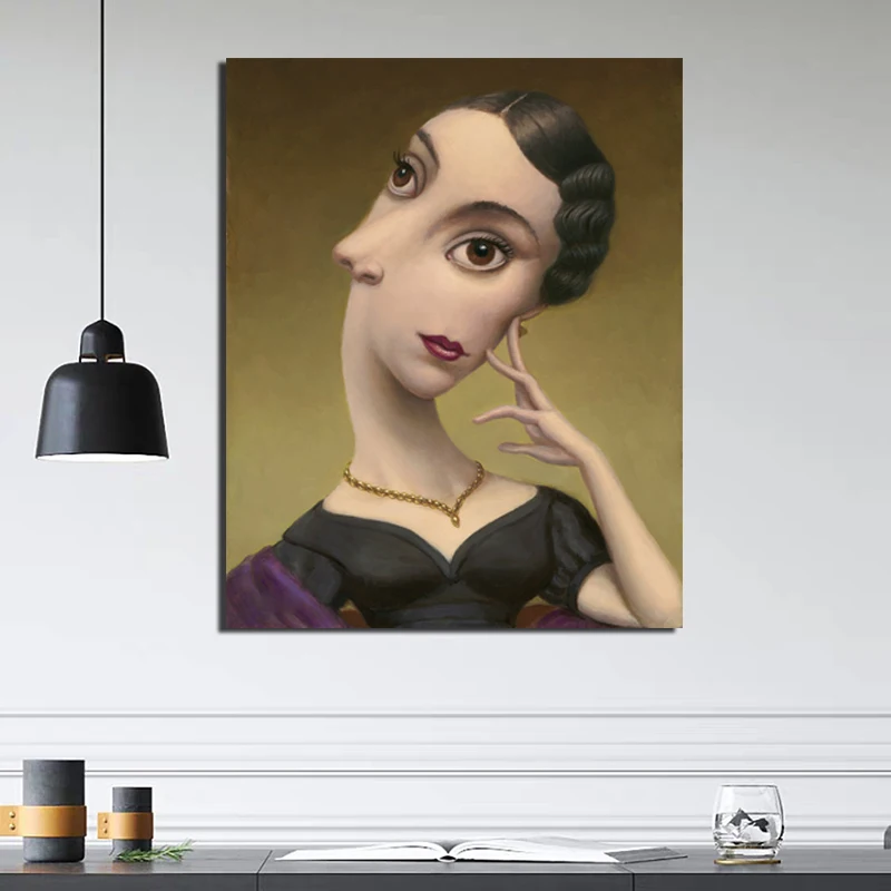 

Nordic Poster Abstract Woman Canvas Painting Prints Living Room Home Decor Artwork Modern Wall Art Oil Painting Posters Pictures