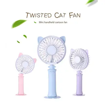 

Mini Handheld Fan Cooler USB Charging Mini Desk Fan Rechargeable ABS Portable For Office Outdoor Household Travel