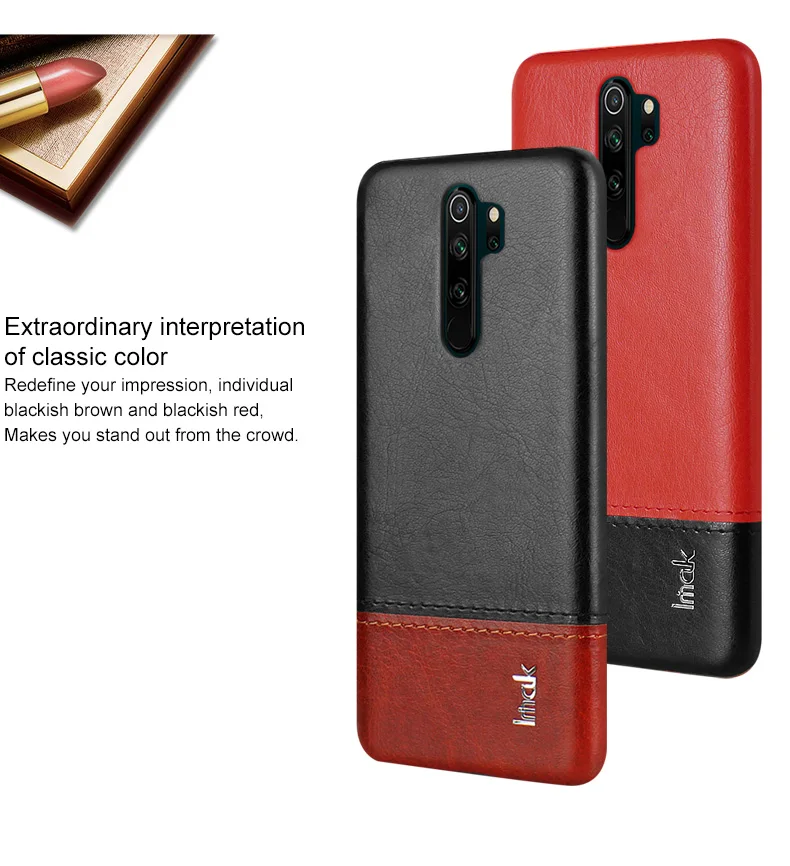 Redmi Note 8 Pro Note8 Роскошная задняя крышка IMAK лаконичный кожаный чехол для Funda Xiaomi Redmi Note 8 Pro Чехол Redmi Note 8 чехол