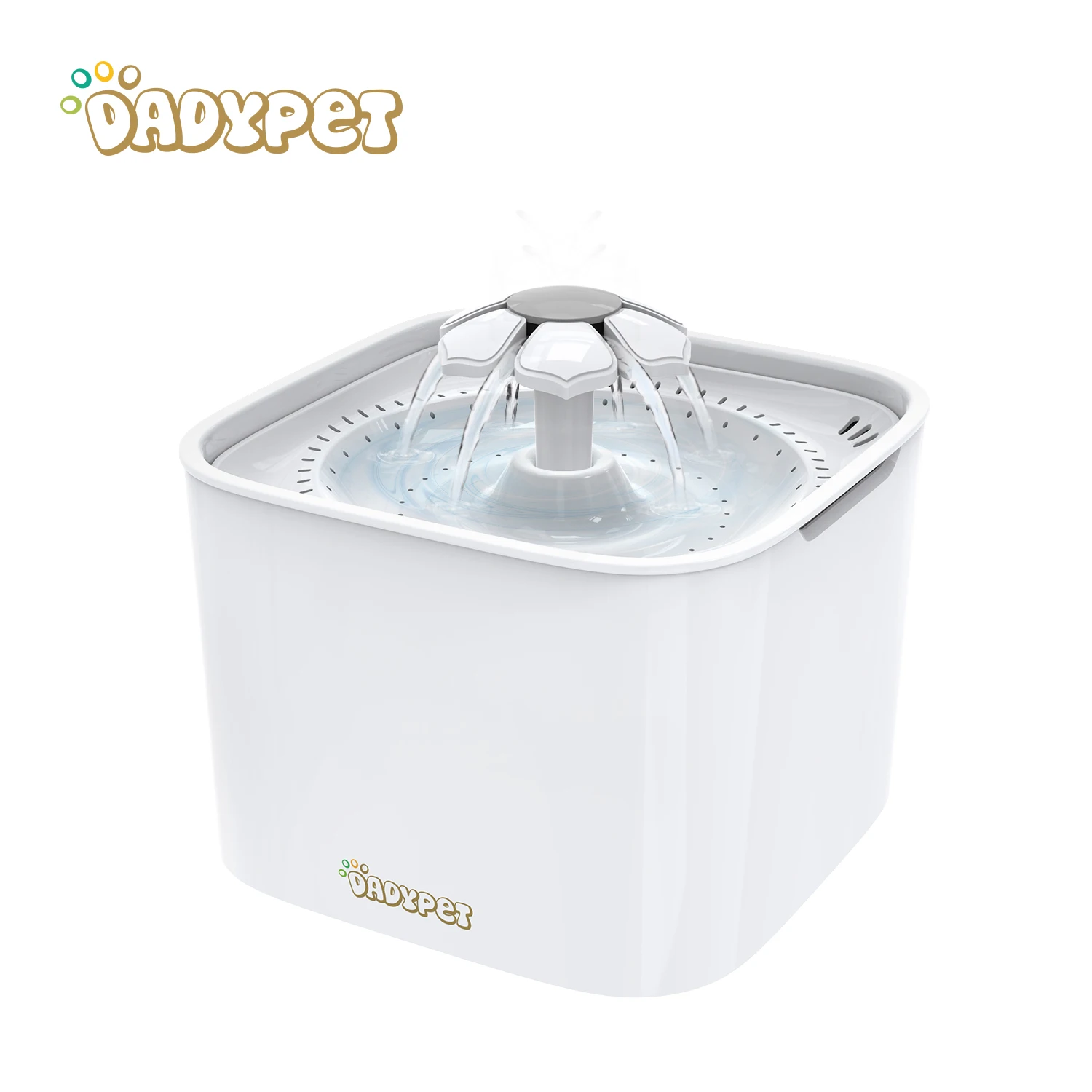 

Dadypet Pet Fountain Water Bowl Auto Cycle with Charcoal Filter 2L Large Capacity for Cats Dogs Automatic Water Fountain