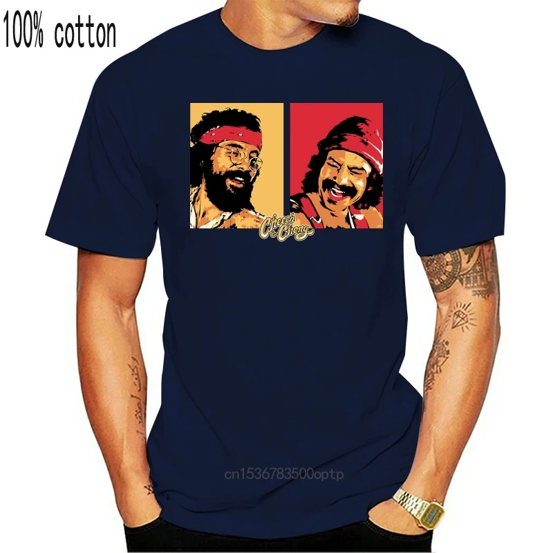 Мужская черная футболка Cheech Chong 77 | Женская одежда