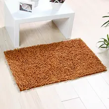Абсорбент Мягкая микрофибра лохматый нескользящий коврик для ванной коврик Ванная комната Душ коврики