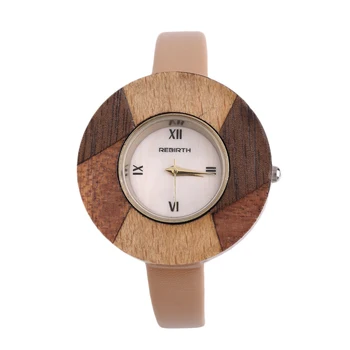 

Quartz Elegant Watch Rebirth Fashion Women Casual Waterproof Leather Band Wristwatch Round Case Great Gift 2020 Hot Sale