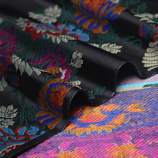 3 стиля парча жаккардовая ткань с ретро вышивкой пальто платье Шитье патч текстиль diy полиэстер tissu ткань C904