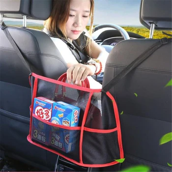 

Universal Car Seat Side Storage Mesh Net Bag Luggage Holder Pocket Trunk Cargo Nets Organizer Auto Interior Accessories