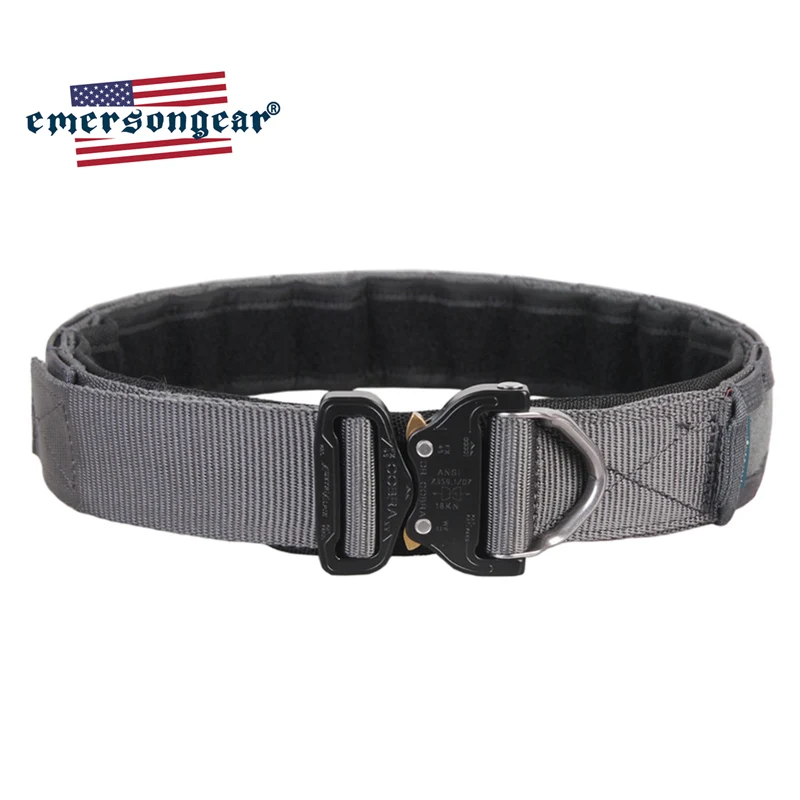 Emerson SB6 Tactical waist Contour Belt Fancy Stitched 1.75 Duty Belt  Brass Buckle Superior Saddle Leather Contour Belt - AliExpress