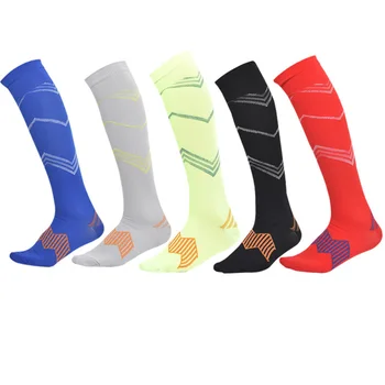 

1 Pair Compression Socks Stripes Flight Travel Pregnancy Lessen Swelling Socks Lessen Discomfort And Swelling Socks