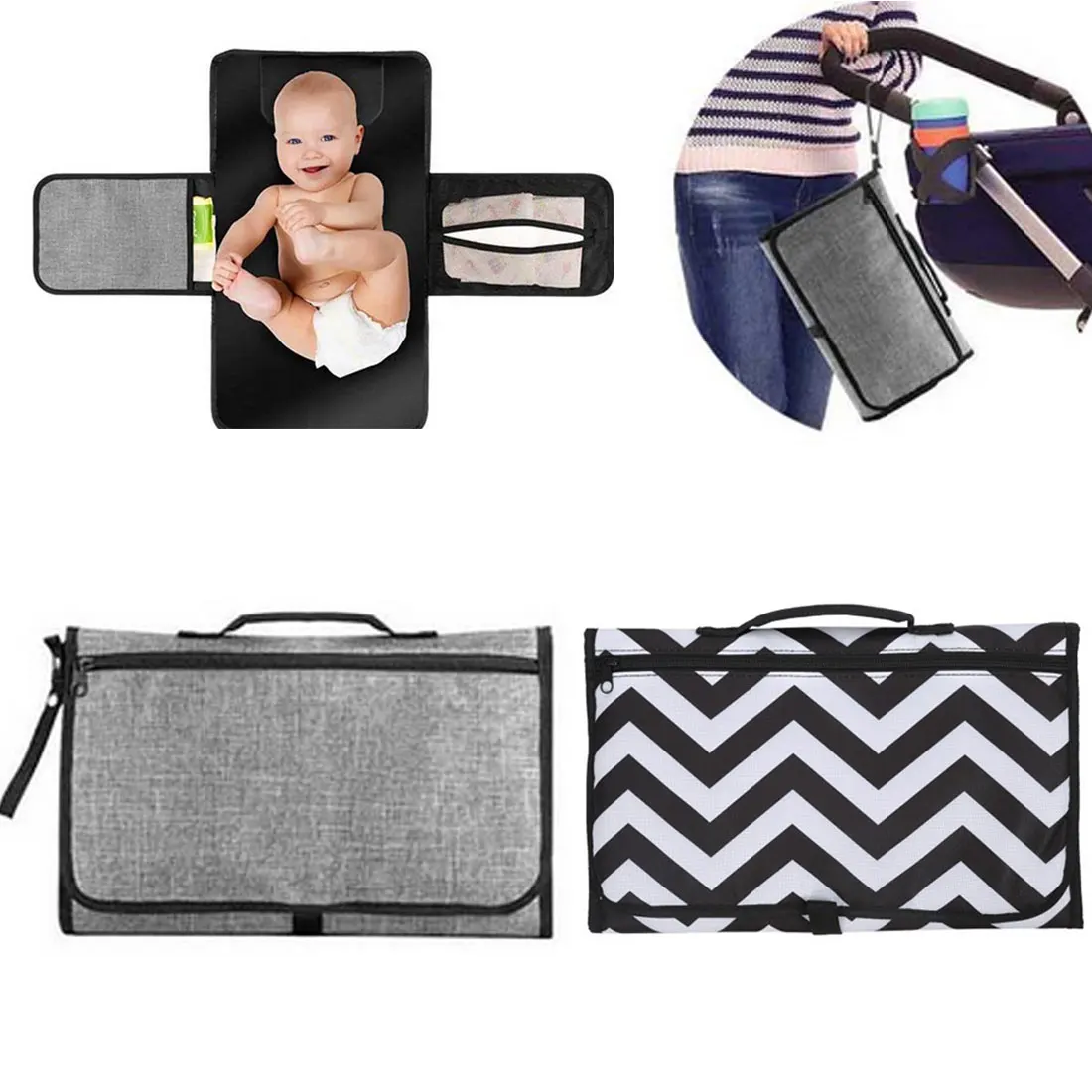 

Waterproof Diaper Changing Mat Travel Multifunction Portable Baby Diaper Cover Pad Clean Hand Folding Diaper Bag cambiador