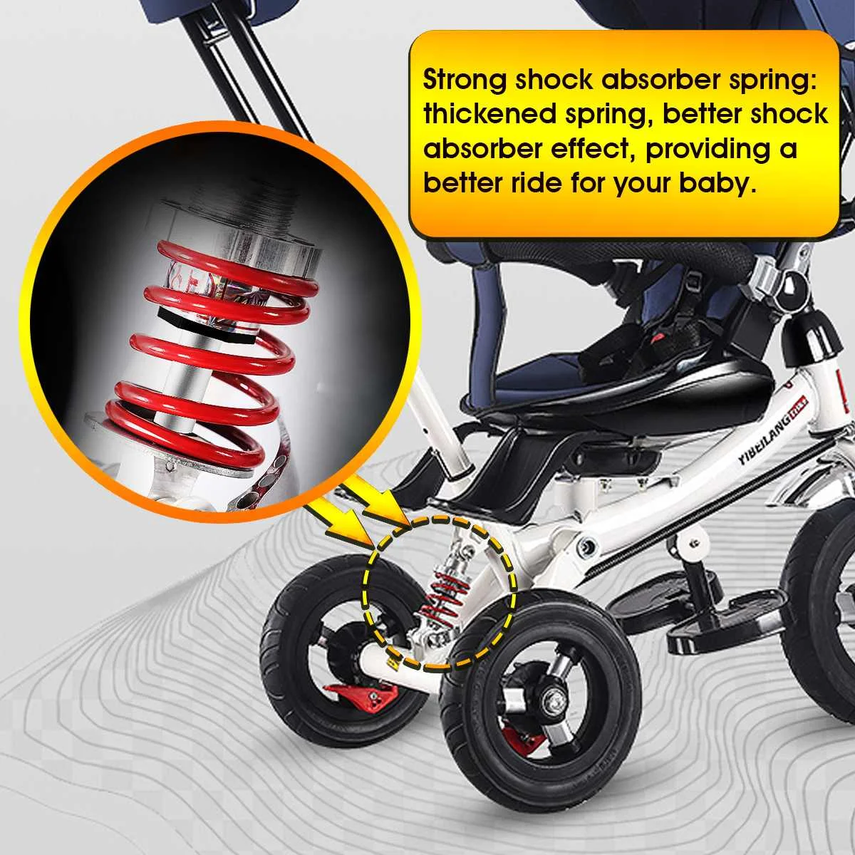 

Hot Baby Carriage Baby Stroller 3 in 1 Children Child Tricycle Bike Tour Bus Touring Car Small Boy Kindergarten for 6m-6y