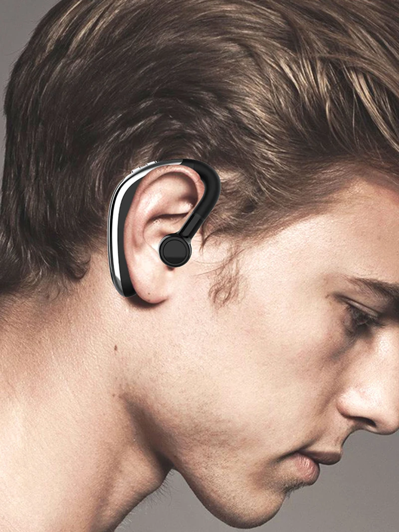 H500 Bluetooth V5 0 Earphone Wireless Hook Design Mobile Phone Alternate Headphone for Left Right Ear Headset for Driving