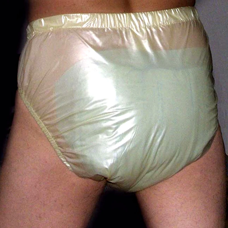 Incontinence Pants 2PCS Pull on plastic pants underwear men boxers shorts men pvc incontinence shorts