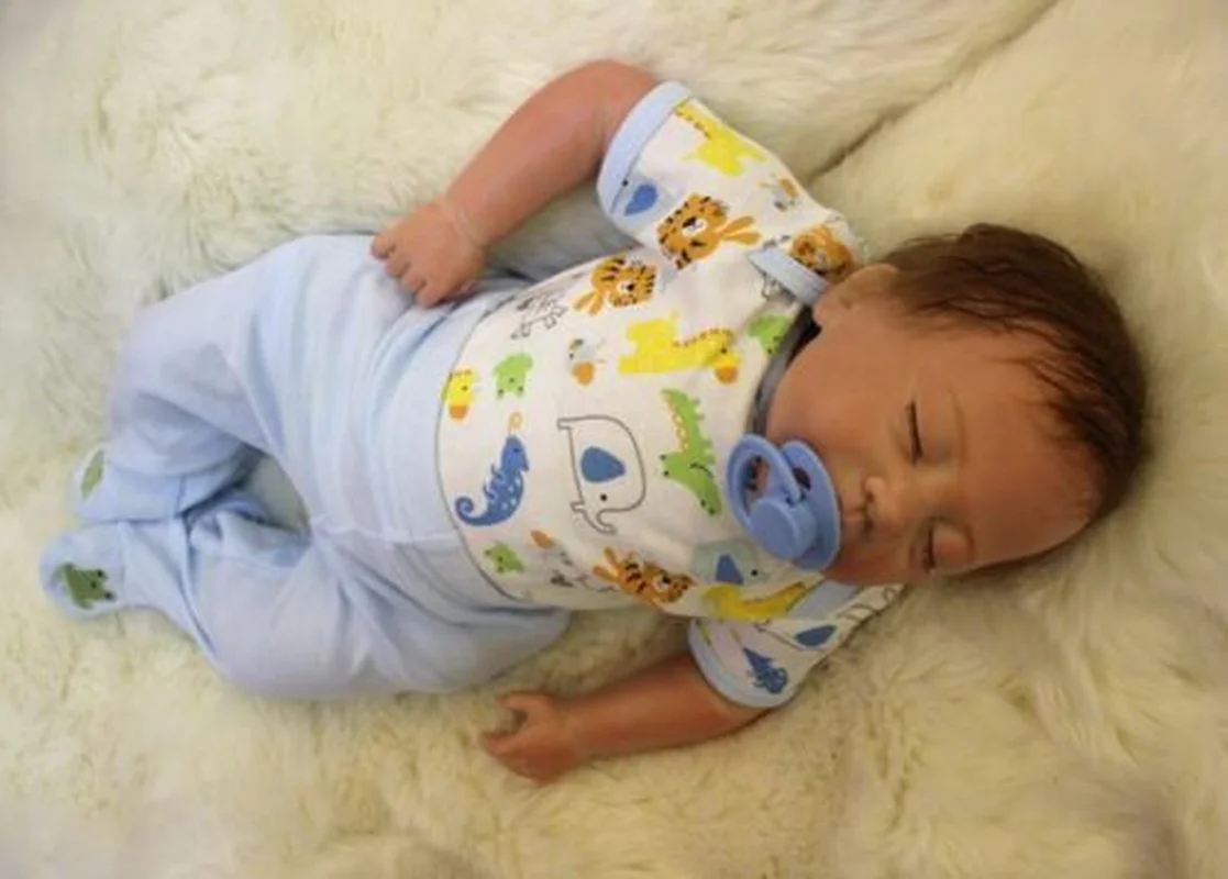 Кукла ручной работы Reborn baby boy 18 дюймов, Реалистичная, для новорожденных, мягкая, виниловая, силиконовая, для детей, подарок, игрушки для детей, для девочек, игрушки, детская кукла