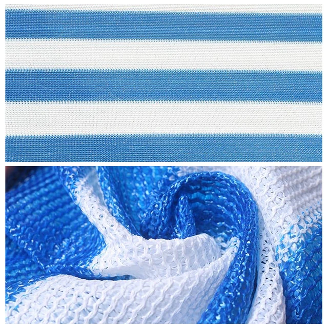 Kék-Fehér Uv-Ellenes Hdpe Napernyő Nettó Kerti Zamatos Növény Menedék Árnyékolás Úszómedence Napfényes Ruhák Napellenző - Image 4