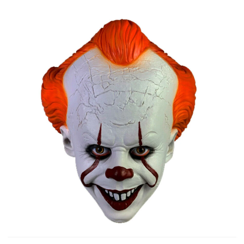 Stephen King's It Mask Pennywise одежда для клоуна Маска Клоун маска на Хеллоуин для косплея костюм реквизит Праздничный костюм нарядное платье - Цвет: 02